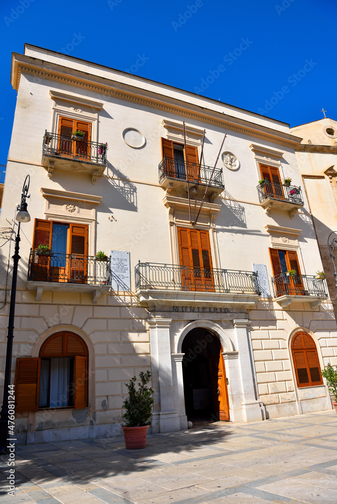 The Town Hall of Alcamo (province of Trapani), The Town Hall, is a historic and public building: it is located in Piazza Ciullo 2 Alcamo Italy