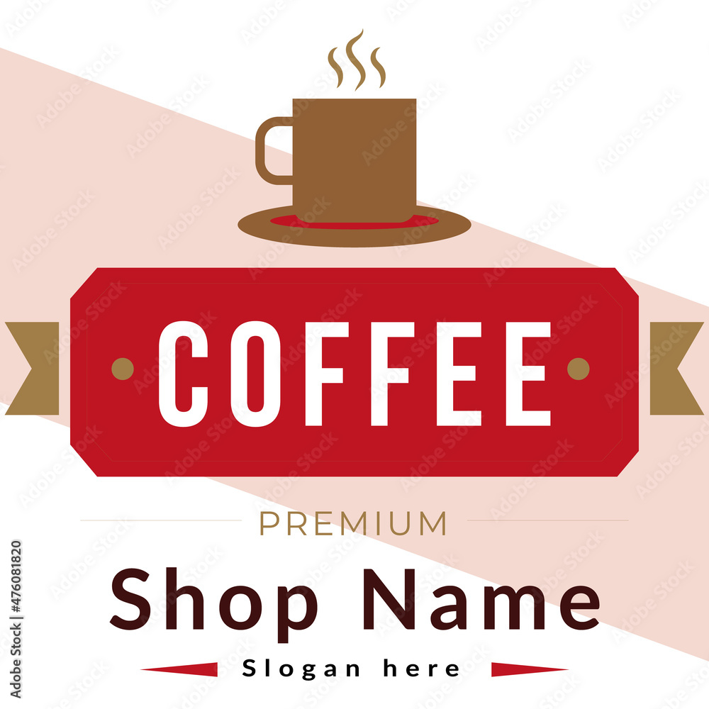 Best Coffee Shop Logo Design Template Vector Abstract Coffee Logo For