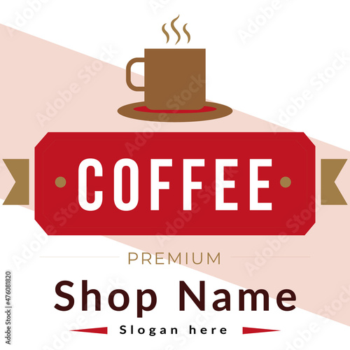 Best Coffee Shop Logo Design Template Vector Abstract Coffee Logo For Branding a Coffee Shop