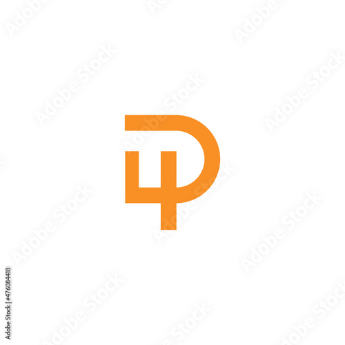 initial 4P letter logo design combination
