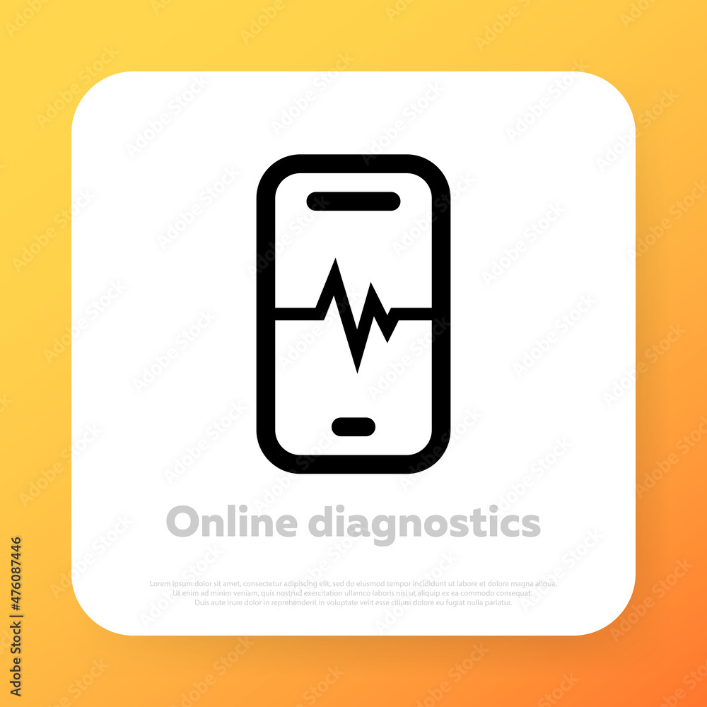 Online consultation icon. Healthcare concept. Doctor online. Vector line icon for Business and Advertising Online consultation icon. Healthcare concept. Doctor online. Vector line icon for Business and Advertising