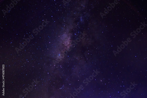 Background of the beautiful night sky with stars © olyasolodenko