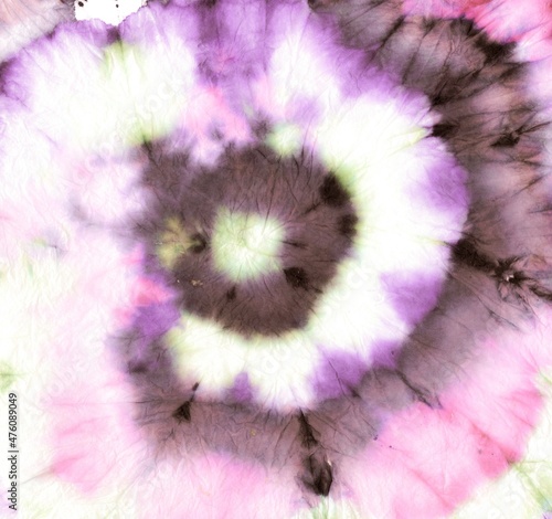 Girly Tie Dye Swirl. Tiedye Style Background.
