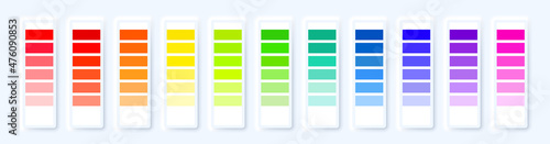 Color palette icon set. Vector line icon for Business and Advertising