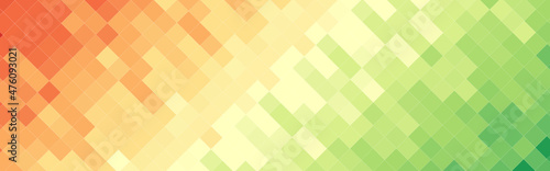 Abstract colorful gradient mosaic banner background. Vector illustration.