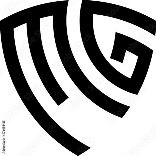 Mg monogram logo concept
