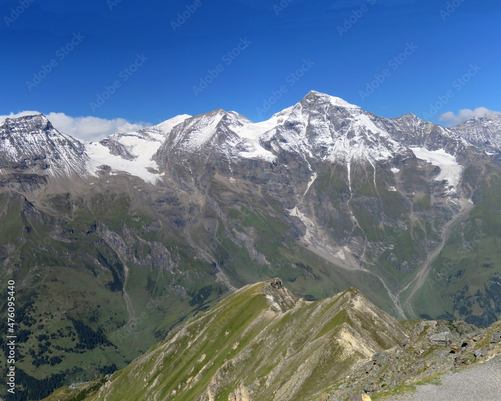 Panoramic view of Alps from the Edelweiss Peak