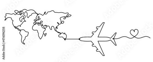 Map as line drawing on white background. Vector	
