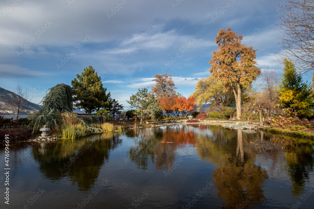 Ikeda Japanese Garden in autumn in Penticton, BC Ikeda Japanese Garden in autumn in Penticton, BC