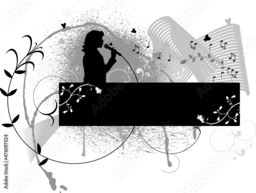 music abstract banner