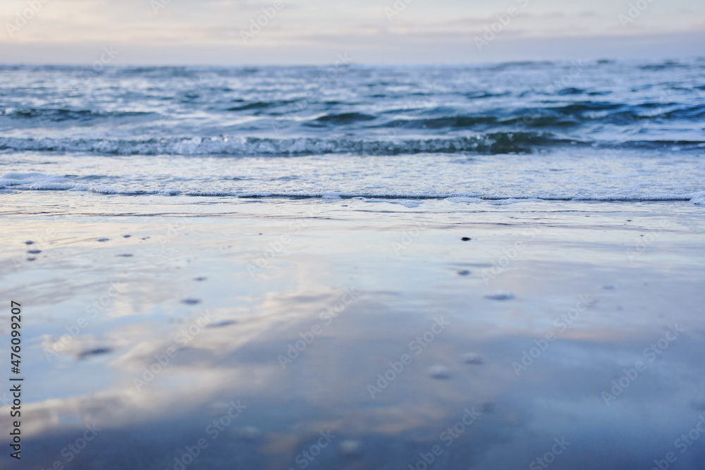 Sun reflection on the waves