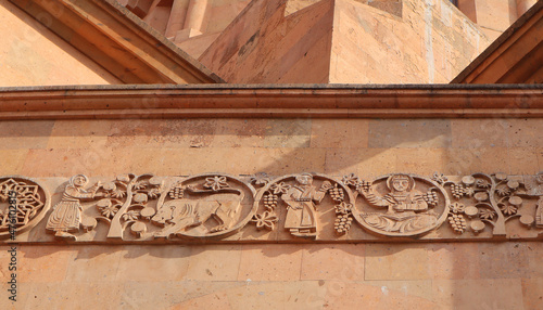 fragment of Holy Mother of God Kathoghike Church in Yerevan, Armenia