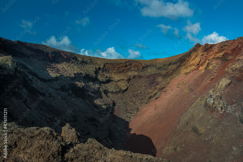 View of Timanfaya National Park - Lanzarote, Canary Islands, Spain