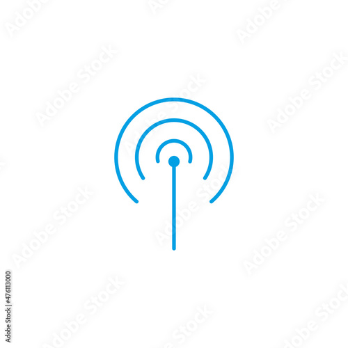 Signal transmission icon. A...