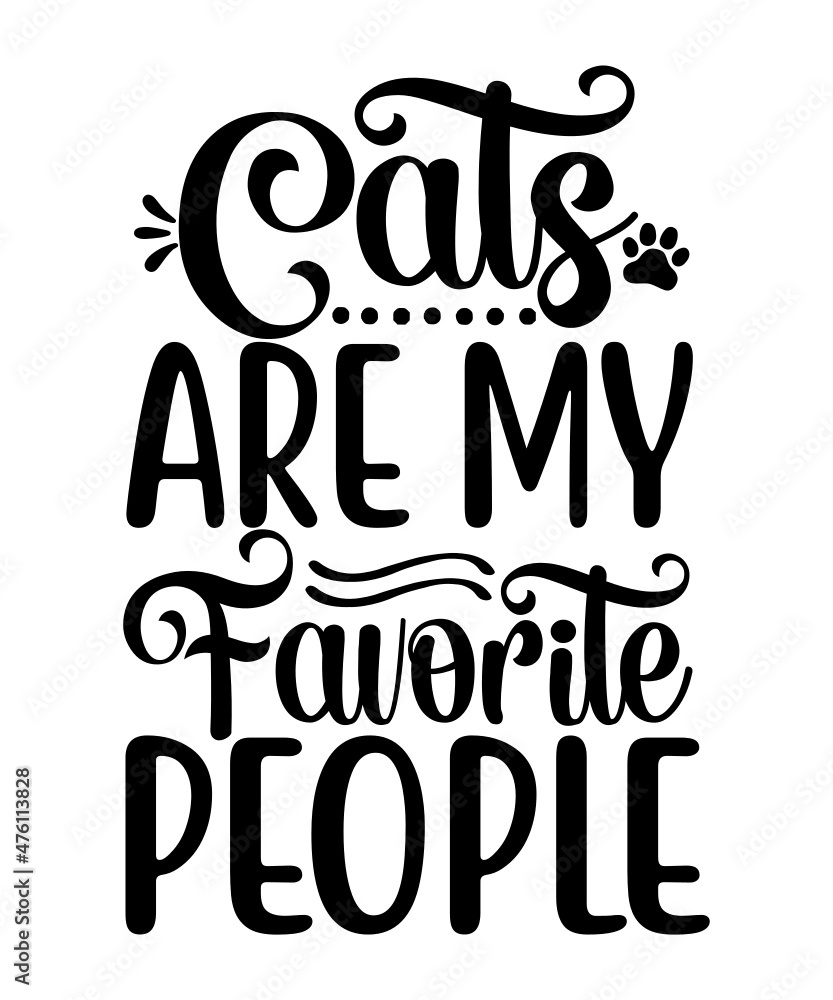 Fototapeta premium Cat Svg Bundle, Cat Svg | Cat Mom Svg | Cat Lover svg, Svg T-Shirt