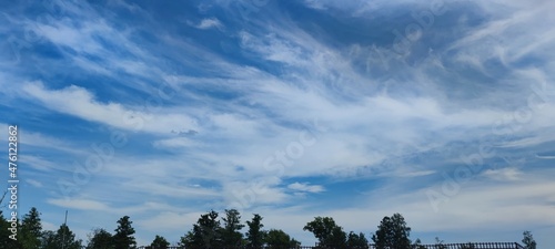 Photos Cirrus clouds spread across the sky