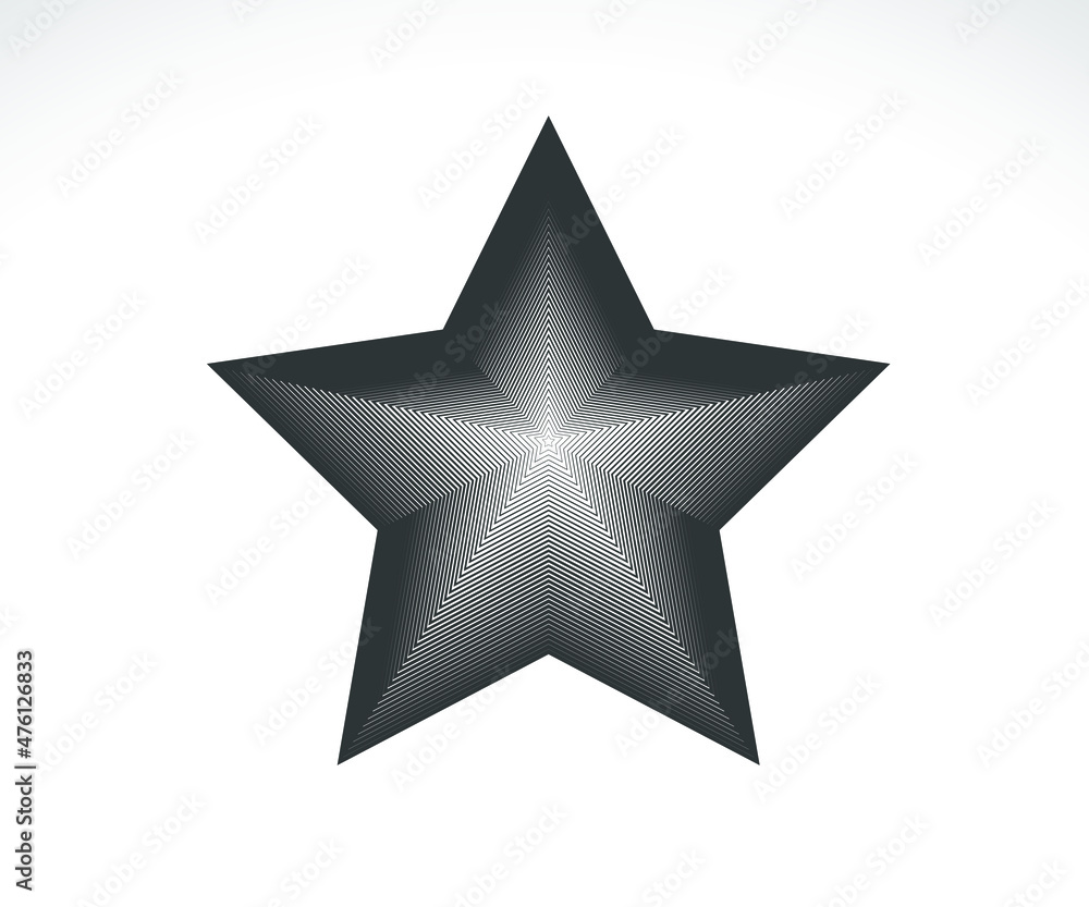 Fototapeta premium Star logo. Star lined icon, sign, symbol, Flat design, button, web. vector - illustration eps 10.