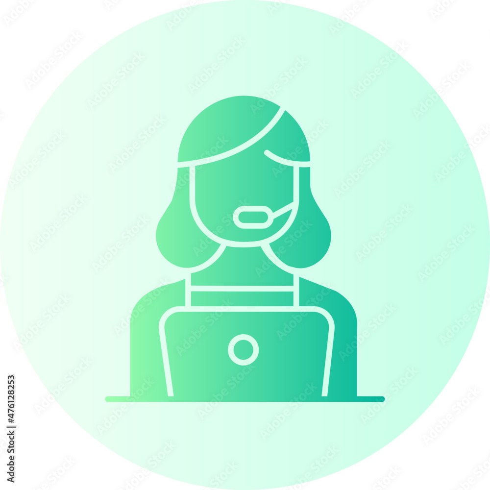customer service gradient icon customer service gradient icon
