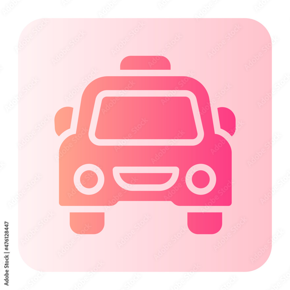 Obraz premium taxi gradient icon