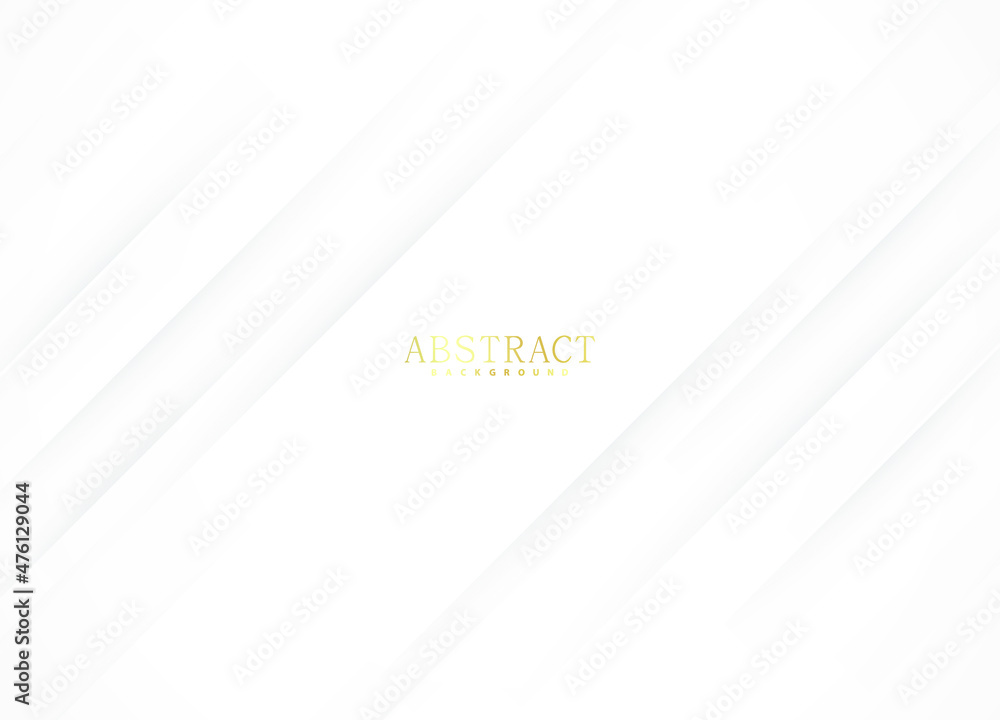 White luxury abstract background with golden lines and shadows. Premium vector illustration White luxury abstract background with golden lines and shadows. Premium vector illustration