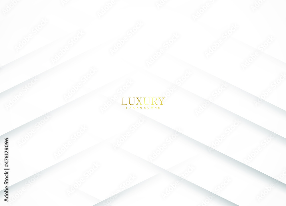 White luxury abstract background with golden lines and shadows. Premium vector illustration White luxury abstract background with golden lines and shadows. Premium vector illustration