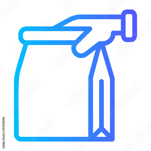 take away gradient icon