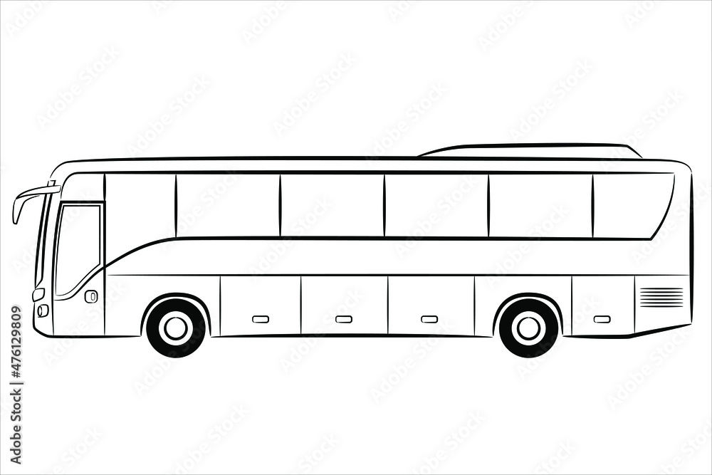 tour bus outline