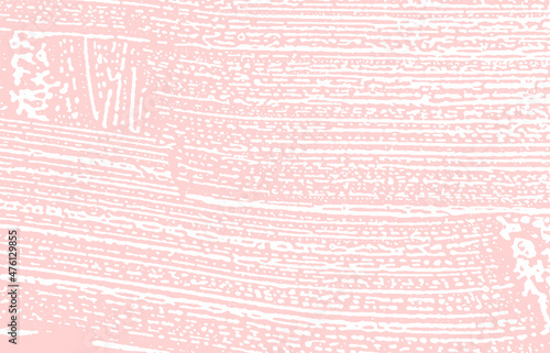 Grunge texture. Distress pink rough trace. Grand b