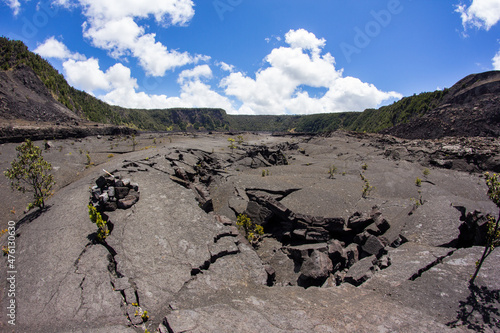 Kilauea Iki Crater in Hawaii Volcanoes National Park on the Big Island of Hawaii photo