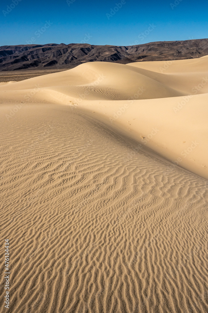 Untouched Rippling Texture of Panamint Dunes