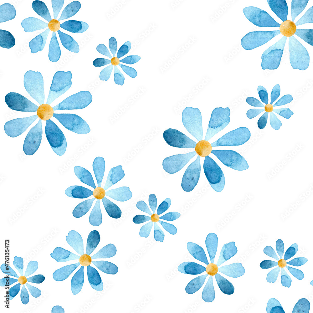 Abstract flowers. Seamless pattern. Watercolor illustration.
Abstract flowers. Seamless pattern. Watercolor illustration.