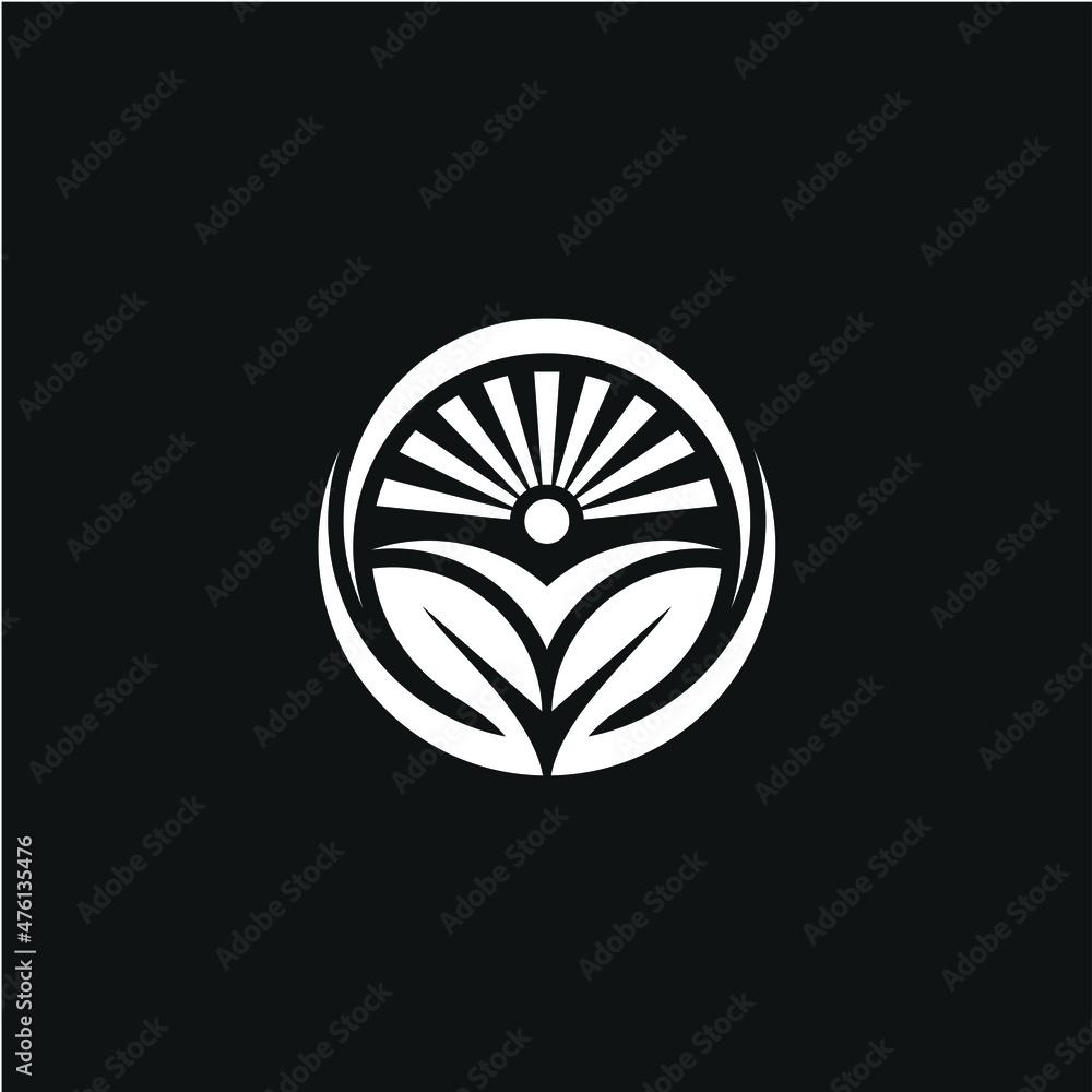 Blooming Flowers Leaf Eco Sun Natural Environment Logo Design Inspiration Blooming Flowers Leaf Eco Sun Natural Environment Logo Design Inspiration