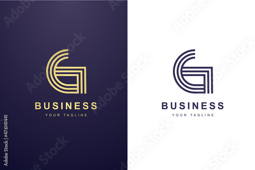 Initial Letter G Logo For Business or Media Company.