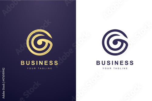Initial Letter G Logo For Business or Media Company.