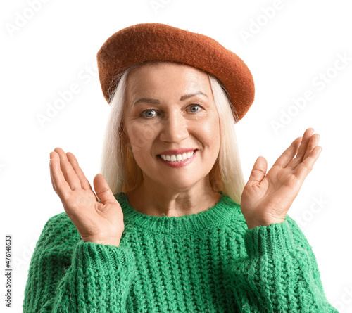 Portrait of happy mature wo...