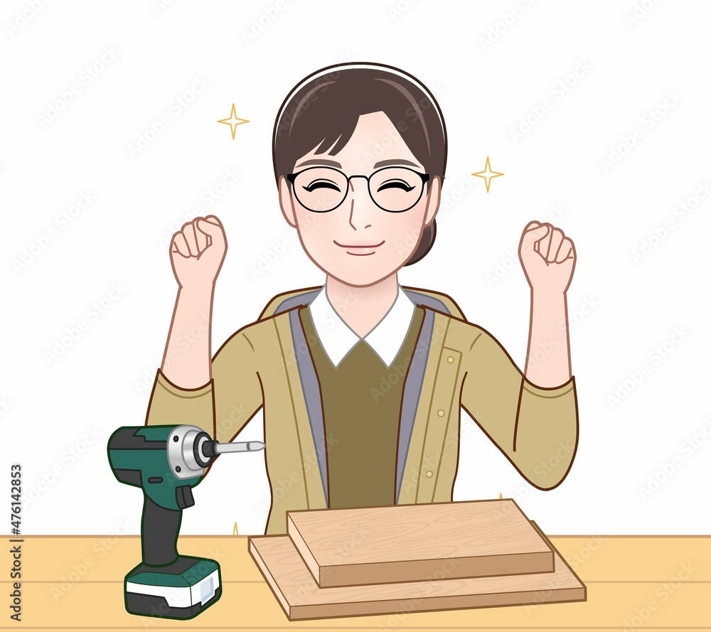 マウンテンパーカーを着た若い女性