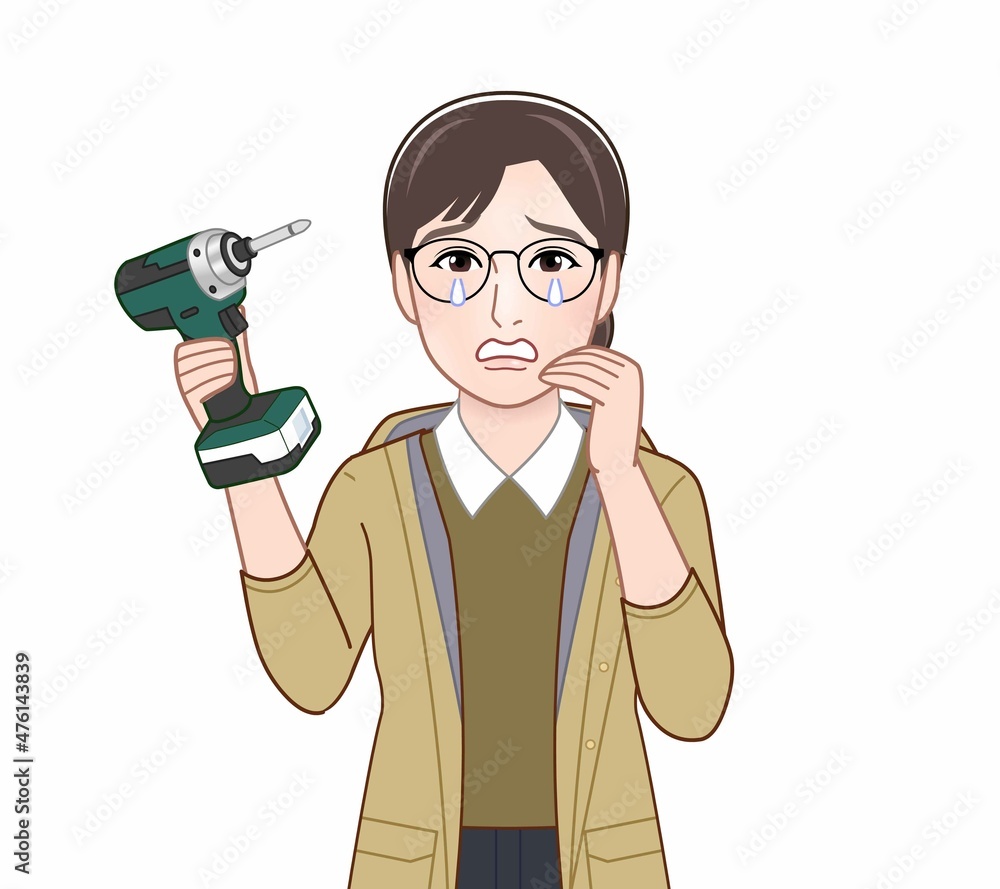 マウンテンパーカーを着た女性