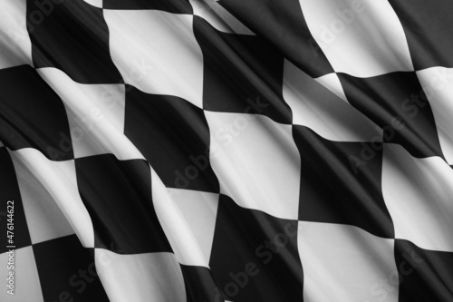 Racing checkered flag as background, top view © New Africa