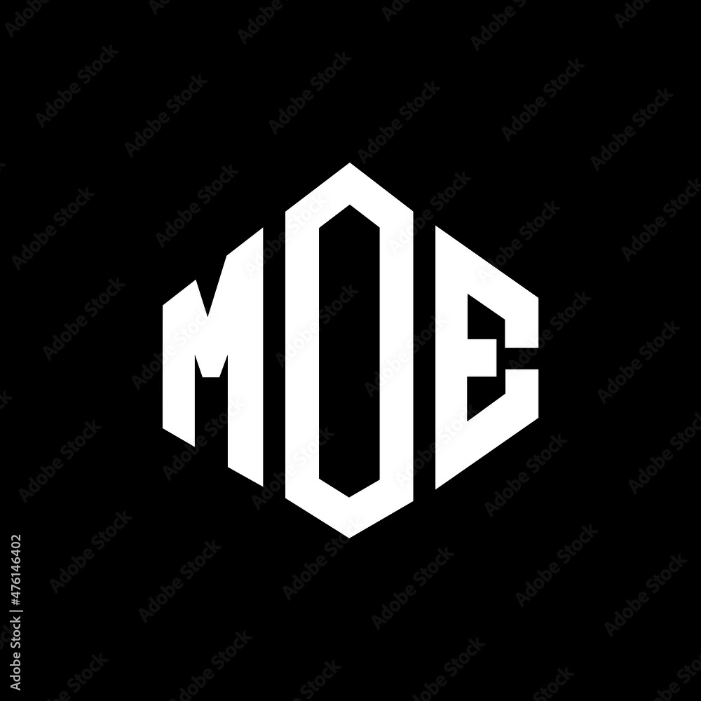 Moe Letter Logo Design With Polygon Shape Moe Polygon And Cube Shape