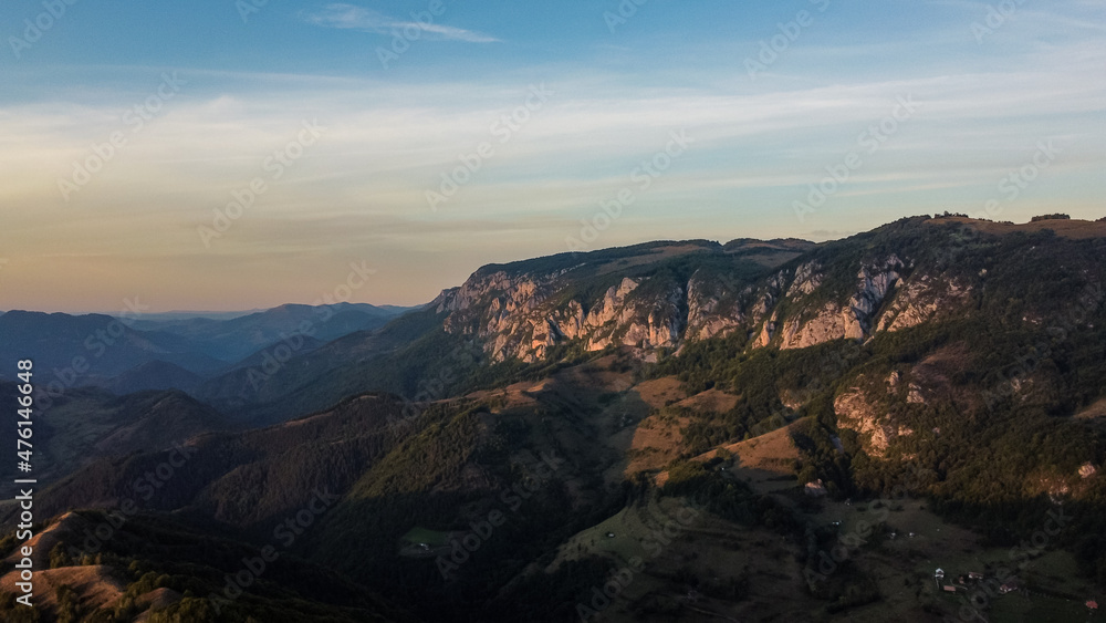 Mountain Landscape in Apuseni Mountains of Romania
