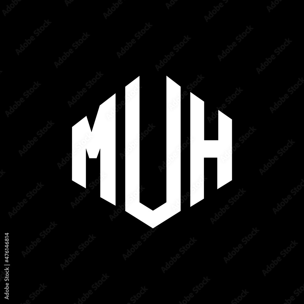 MUH letter logo design with polygon shape. MUH polygon and cube shape logo design. MUH hexagon vector logo template white and black colors. MUH monogram, business and real estate logo. MUH letter logo design with polygon shape. MUH polygon and cube shape logo design. MUH hexagon vector logo template white and black colors. MUH monogram, business and real estate logo.