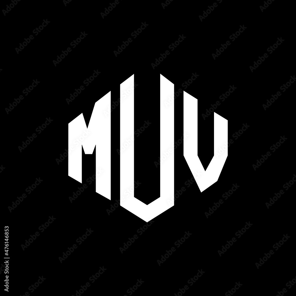 MUV letter logo design with polygon shape. MUV polygon and cube shape logo design. MUV hexagon vector logo template white and black colors. MUV monogram, business and real estate logo. MUV letter logo design with polygon shape. MUV polygon and cube shape logo design. MUV hexagon vector logo template white and black colors. MUV monogram, business and real estate logo.