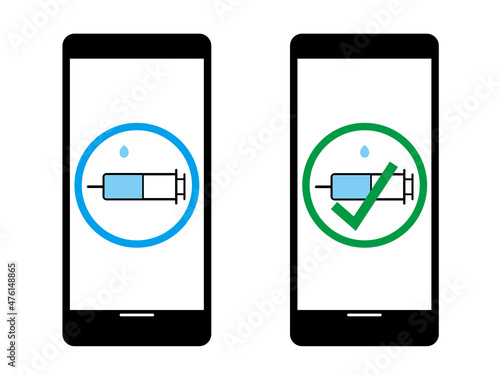 スマートフォンとワクチン接種の証明