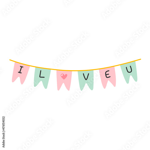 Valentine's Party Flag