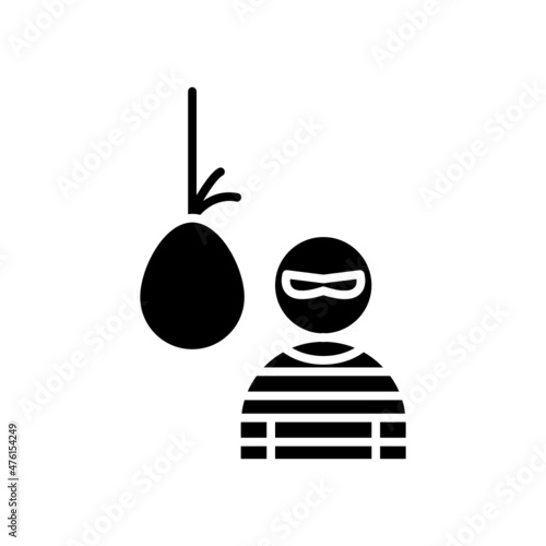 Death sentence convict icon