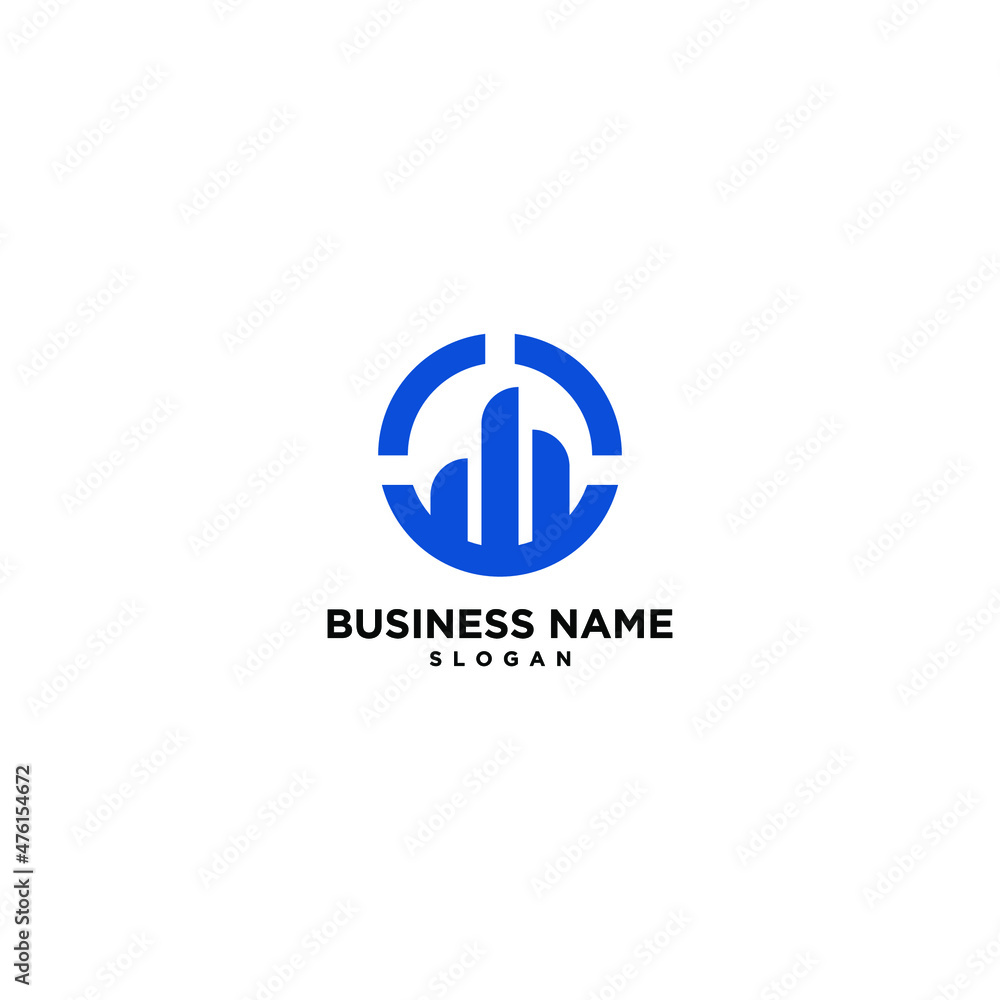 Financial Graph Simple Modern Logo Vector and Stock Images Financial Graph Simple Modern Logo Vector and Stock Images