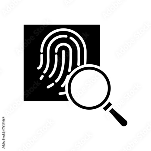 Criminal diagnosis icon photo