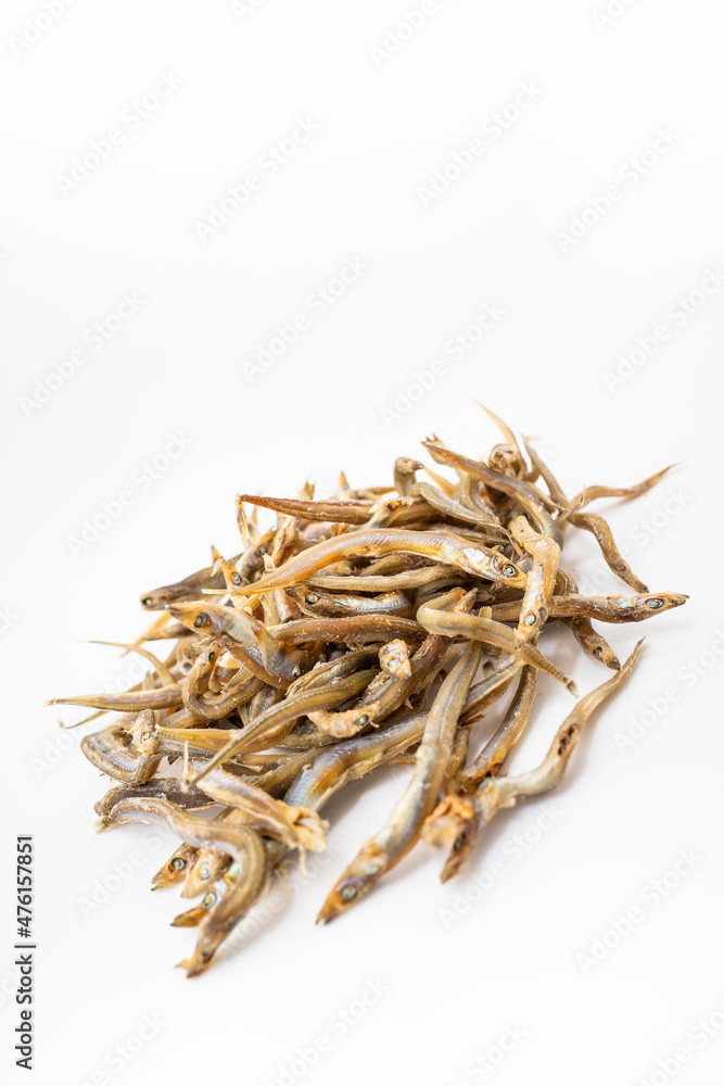 Fresh dried small salted fish with local characteristics along the coast