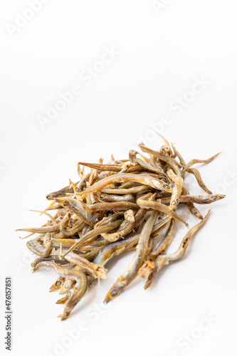 Fresh dried small salted fish with local characteristics along the coast