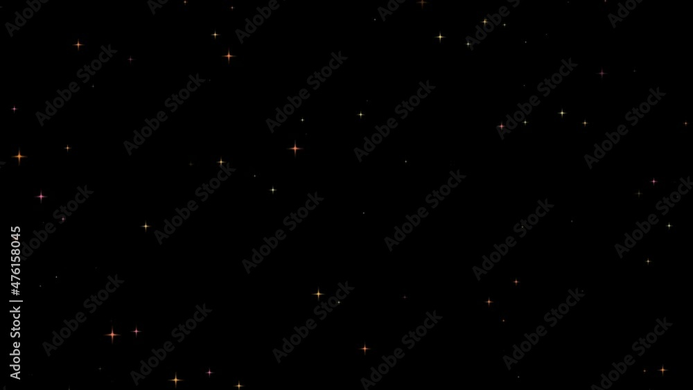 Twinkling stars motion graphics with night background Twinkling stars motion graphics with night background